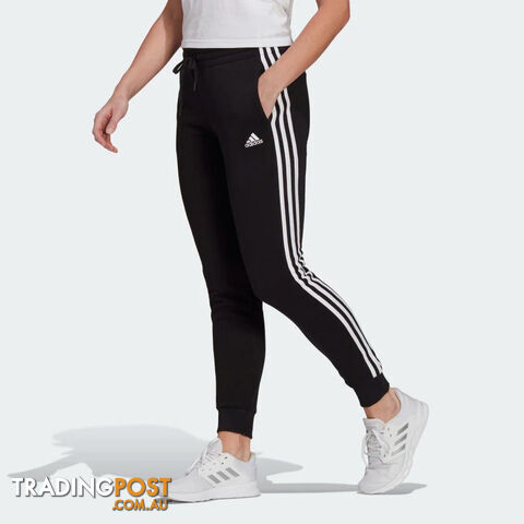 Adidas Womens 3S Fl Cuffed Pant - Black - ADIDAS