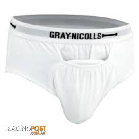 Gray-Nicolls Cricket Mens Briefs - White lSize 2XL - GRAYNICOLLS