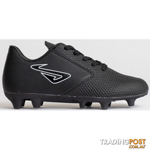 Nomis Rapid FG Kids Footy Boot - Black/Black - NOMIS