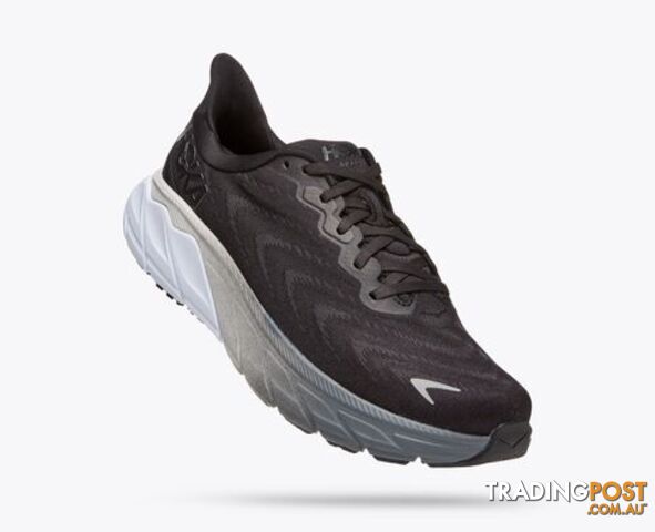 Hoka Arahi 6 Womens Running Shoe - Black/White - HOKA