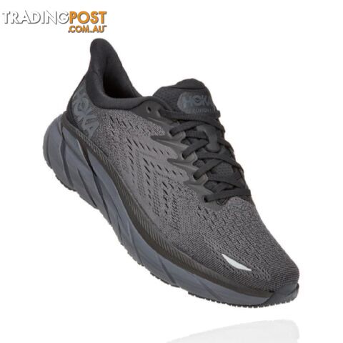 Hoka Mens Clifton 8 Running Shoe - Black/Black - HOKA