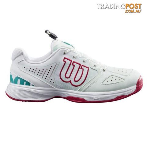 Wilson Kids Kaos QL Tennis Shoe - Sea/White/Sangria - WILSON