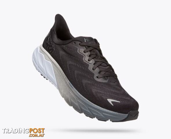 Hoka Arahi 6 Womens Running Shoe - Black/White - HOKA