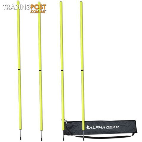 Alpha Gear 4 PK Agility Pole Normal 28mm 2 Piece Thread In Bag - ALPHA GEAR - 9349748000097 - photo 1 of 1