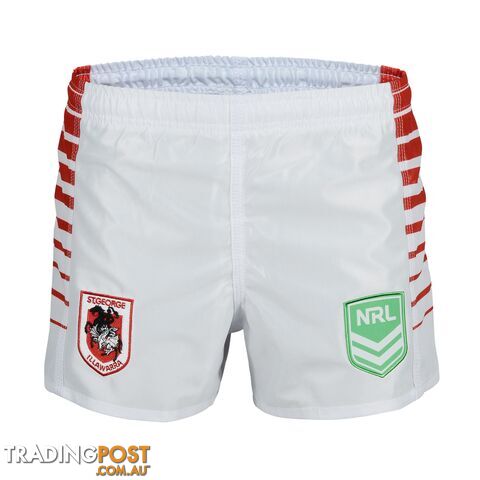 Tidwell Dragons Home NRL Supporter Shorts - White - TIDWELL