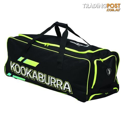 Kookaburra Pro 2.0 Wheelie Cricket Bag - Black/Fluro Yellow - KOOKABURRA