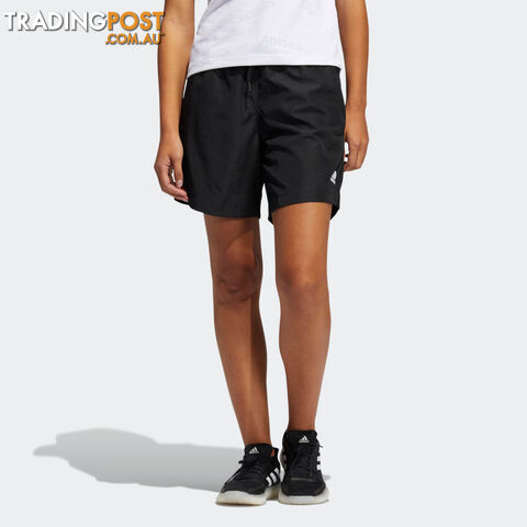 Adidas Womens Wvn Longer Short-Black-XS - ADIDAS