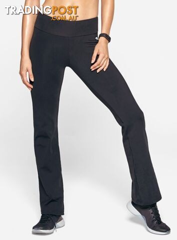 Running Bare High Rise Straight Leg Yoga Jazz Pant - Black - RUNNING BARE -...