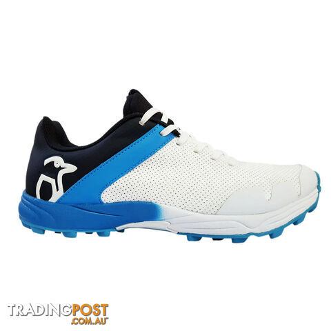 Kookaburra Pro 1500 Rubber Cricket Shoe - Blue/White lSize 3 - KOOKABURRA