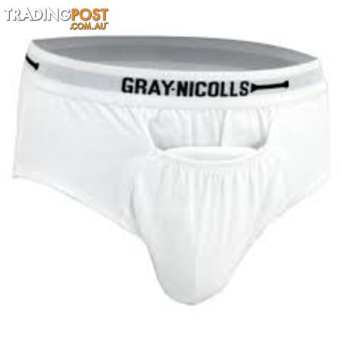 Gray-Nicolls Cricket Mens Briefs - White lSize XL - GRAYNICOLLS