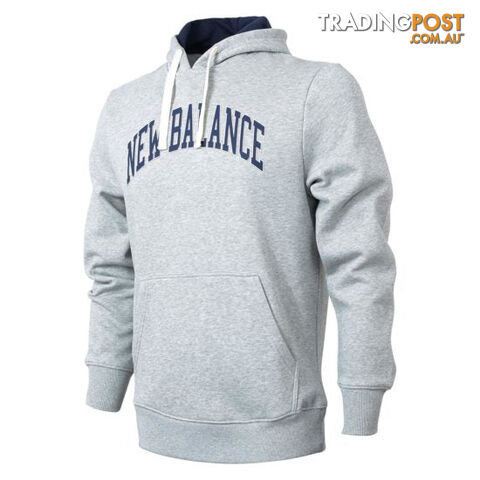 New Balance Mens Logo Hoodie- Athletic Grey - NEWBALANCE