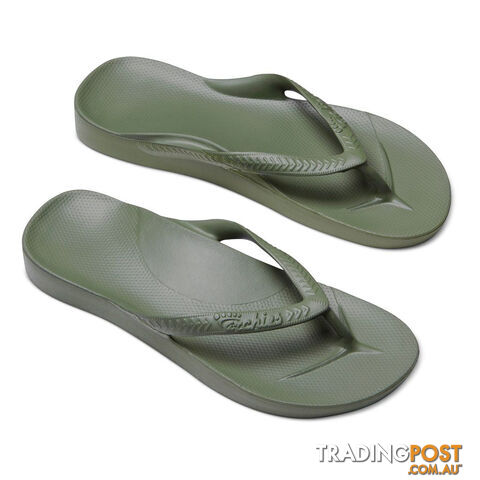 Archies Adults Arch Support Thongs - Khaki - ARCHIES