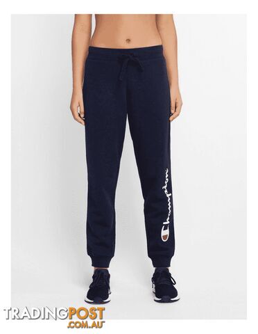 Champion Womens Script Cuff Pant - Navy - CHAMPION - 9351950249904
