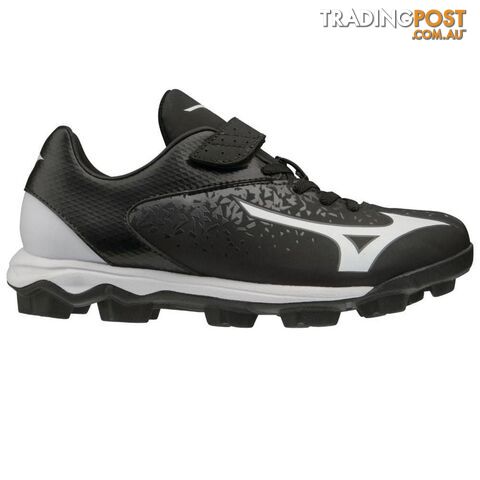 Mizuno Junior Wave Select Nine Moulded Baseball/Softball Cleat - Black/White -...