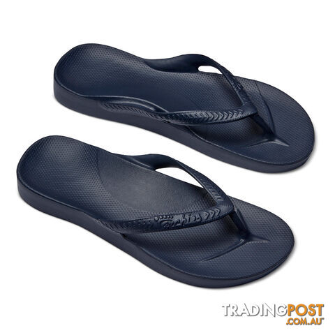 Archies Adults Arch Support Thongs - Navy - ARCHIES