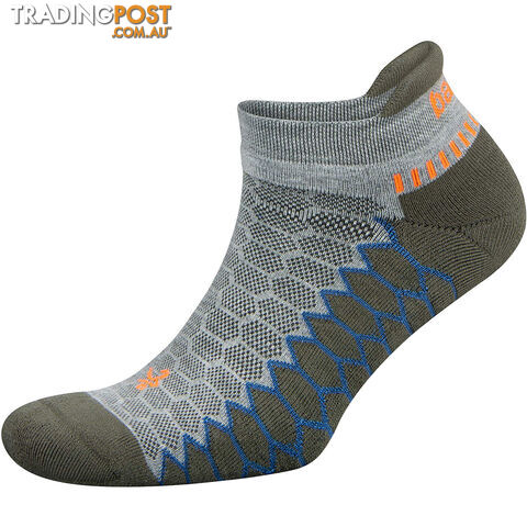 Balega Silver No Show Sock - Black/Carbon - BALEGA