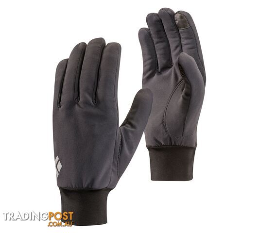 Black Diamond Lightweight Softshell Gloves - Grey - BLK DIAMOND - 793661309505