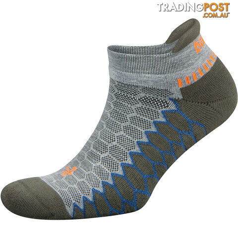 Balega Silver No Show Sock - Black/Carbon - BALEGA