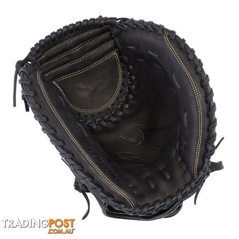 Mizuno MVP Prime SE 34 Inch Baseball RHT Catchers Mitt - Black/Gold - MIZUNO -...