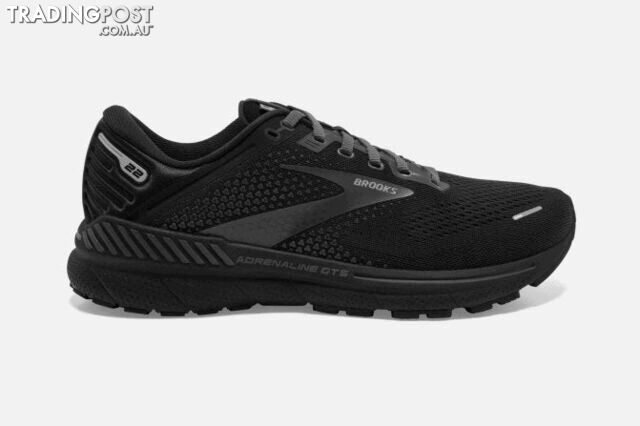 Brooks Mens Adrenaline GTS 22 2E Running Shoe - Black - BROOKS