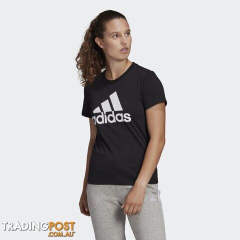 Adidas Womens Big Logo Tee - Black - ADIDAS