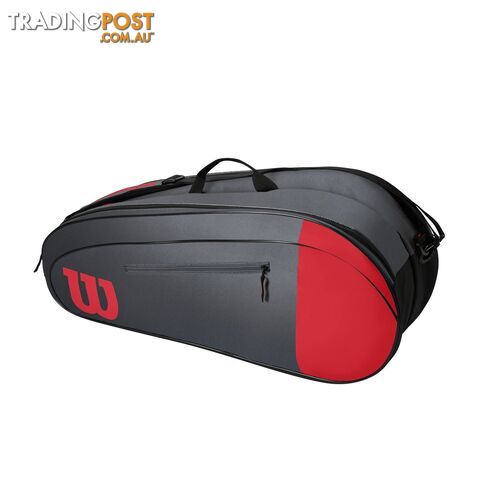Wilson Team 6 Racquet Tennis Bag - Red/Grey - WILSON