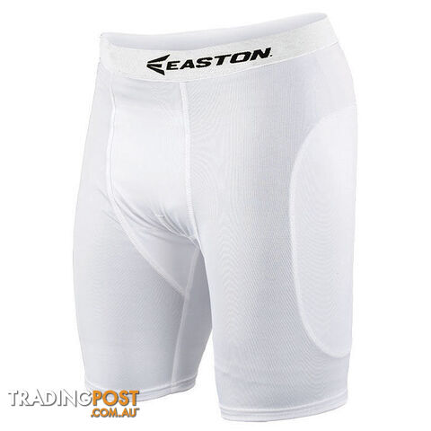 Easton Mens Baseball/Softball Sliding Shorts - White - EASTON