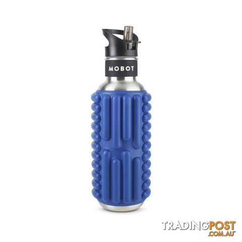 Mobot Grace 700ml Foam Roller Water Bottle - Blue Steel - MOBOT