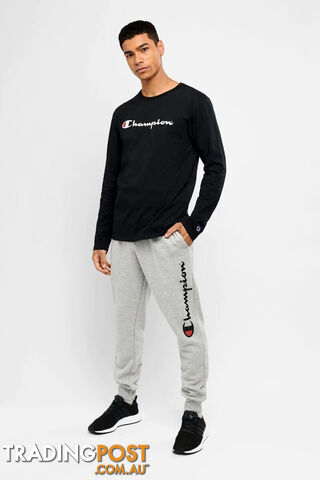 Champion Mens Script Cuff Pant - Grey - CHAMPION