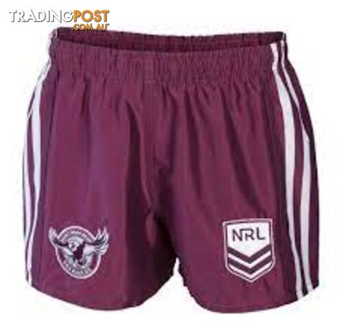 Tidwell Sea Eagles Away NRL Supporter Shorts - Maroon - TIDWELL