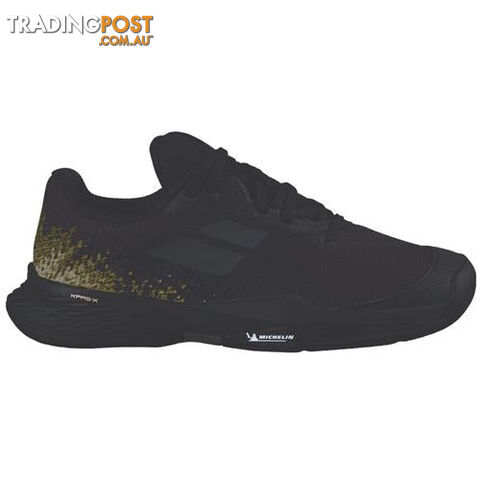 Babolat Jet Mach All Court Junior Tennis Shoe - Black/Gold - BABOLAT