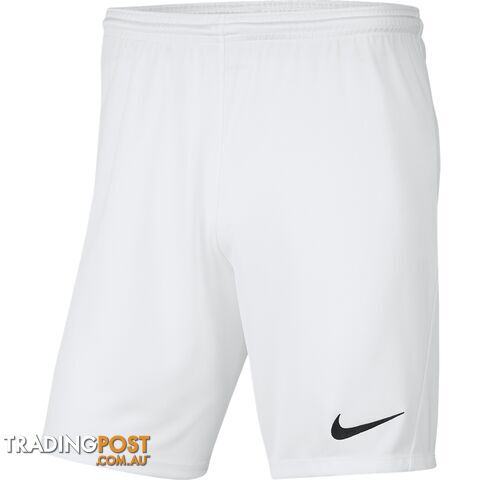 Nike Park Knit III Youths Short - White - NIKE - 193654347475