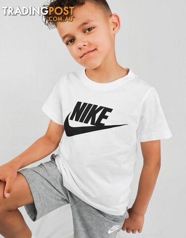 Nike Junior Jumbo Futura Long Sleeve Tee - Black - NIKE