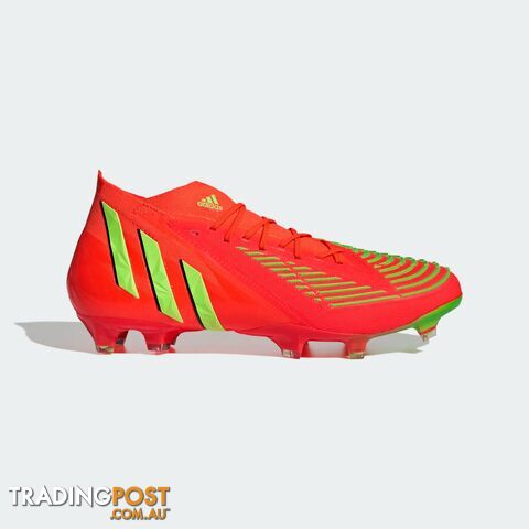 Adidas Predator Edge.1 FG Adult Footy Boot - Red - ADIDAS