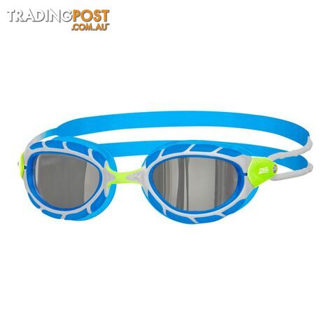 Zoggs Predator Titanium Small Swim Goggles - Green/Silver/Blue - ZOGGS