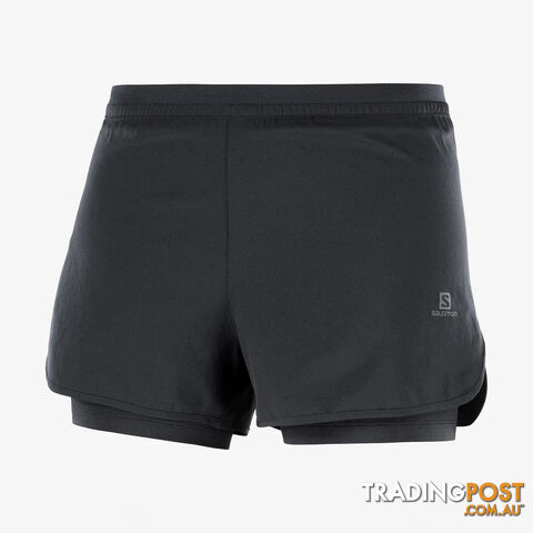 Salomon Womens Cross 2in1 Short - Black - SALOMON
