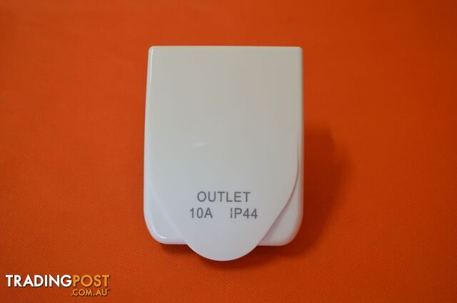 240V 10amp Power Outlet IP44 - White - SKU3009
