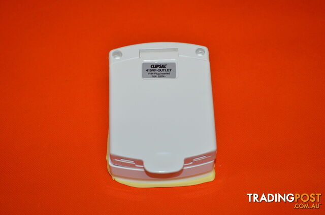 Clipsal 415VF Outlet - IP34 - 10 Amp double pole external outlet, - SKU3004 - photo 2 of 2