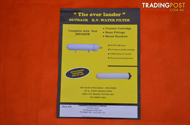 OUTBACK &#8216;Overlander' water filter - complete - SKU4004