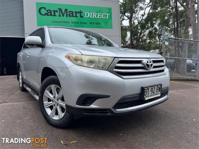 2012 TOYOTA KLUGER KX R GSU40RMY11UPGRADE 4D WAGON