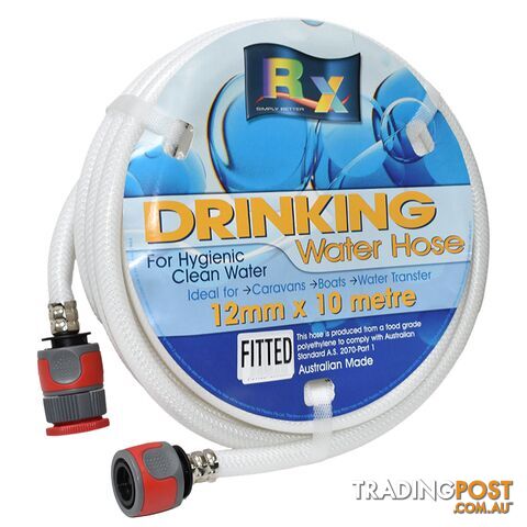 12mm White Non Toxic Water Hose With Fittings