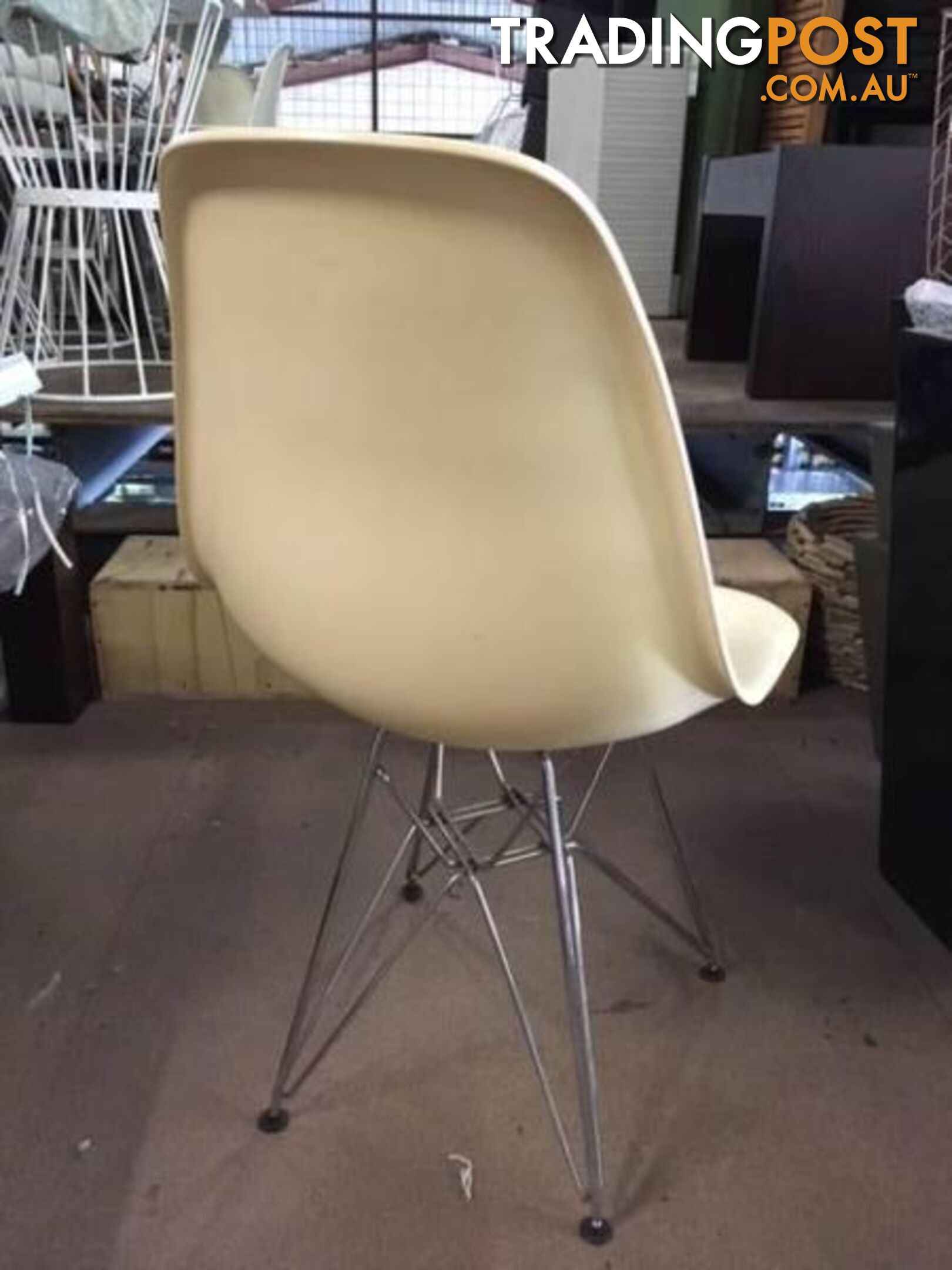 Replicia Charles Eames DSR Eiffel Dining Chair with Chrome Legs