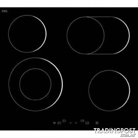Euromaid 60cm 4 Element Ceramic Glass Touch Cooktop - Model: TCW4