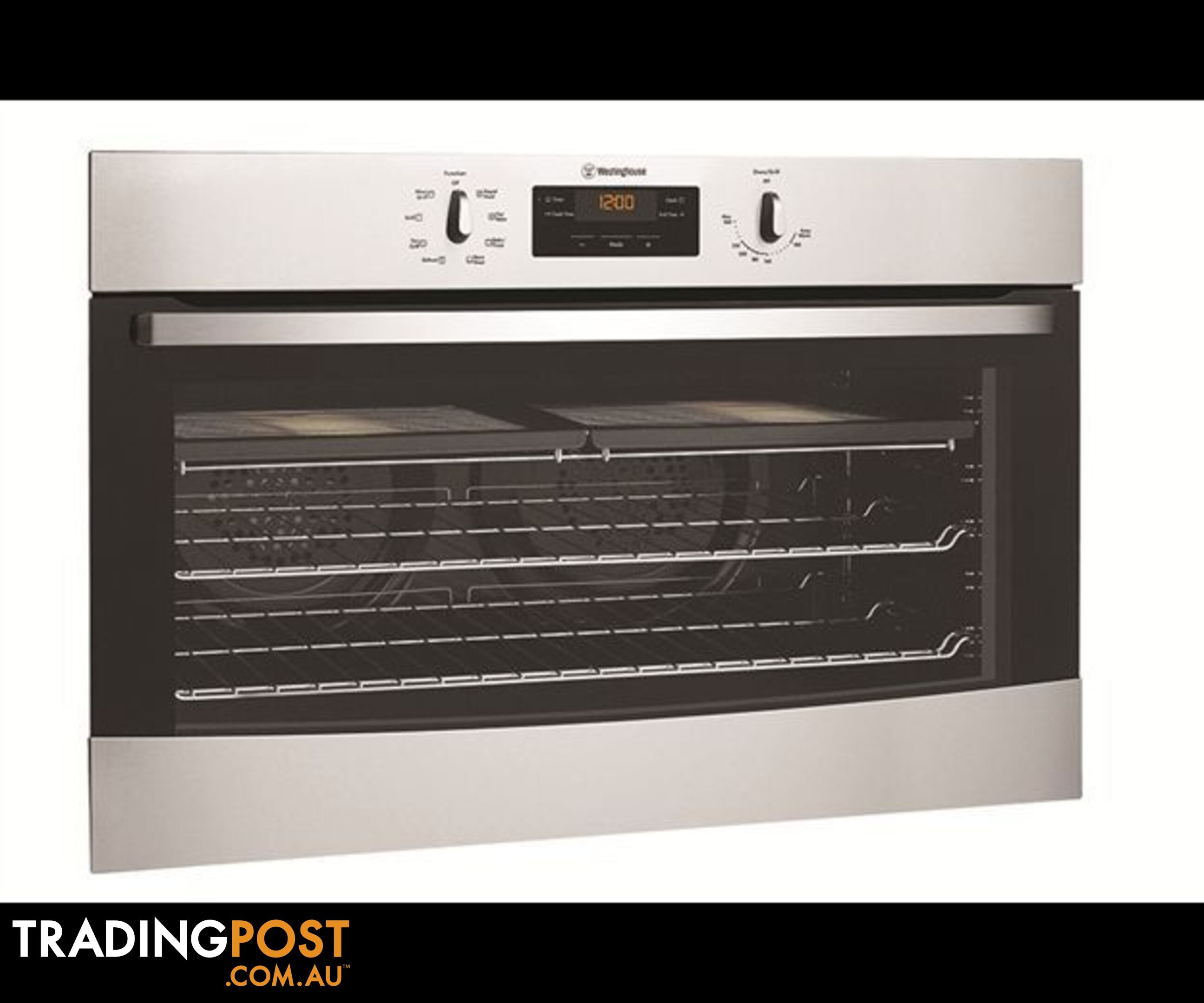 Westinghouse 90cm Stainless Steel Underbench Oven WVE914SB