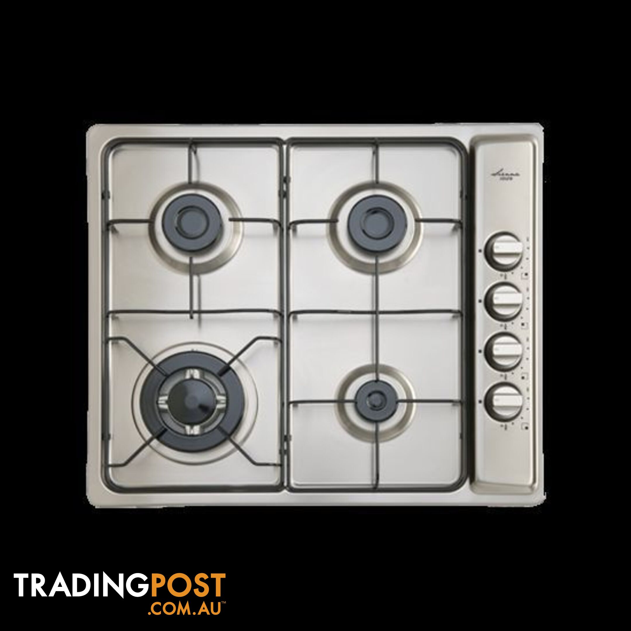 Euro 60cm Stainless Steel Gas Cooktop with Wok Burner - EPZ3WGSXS