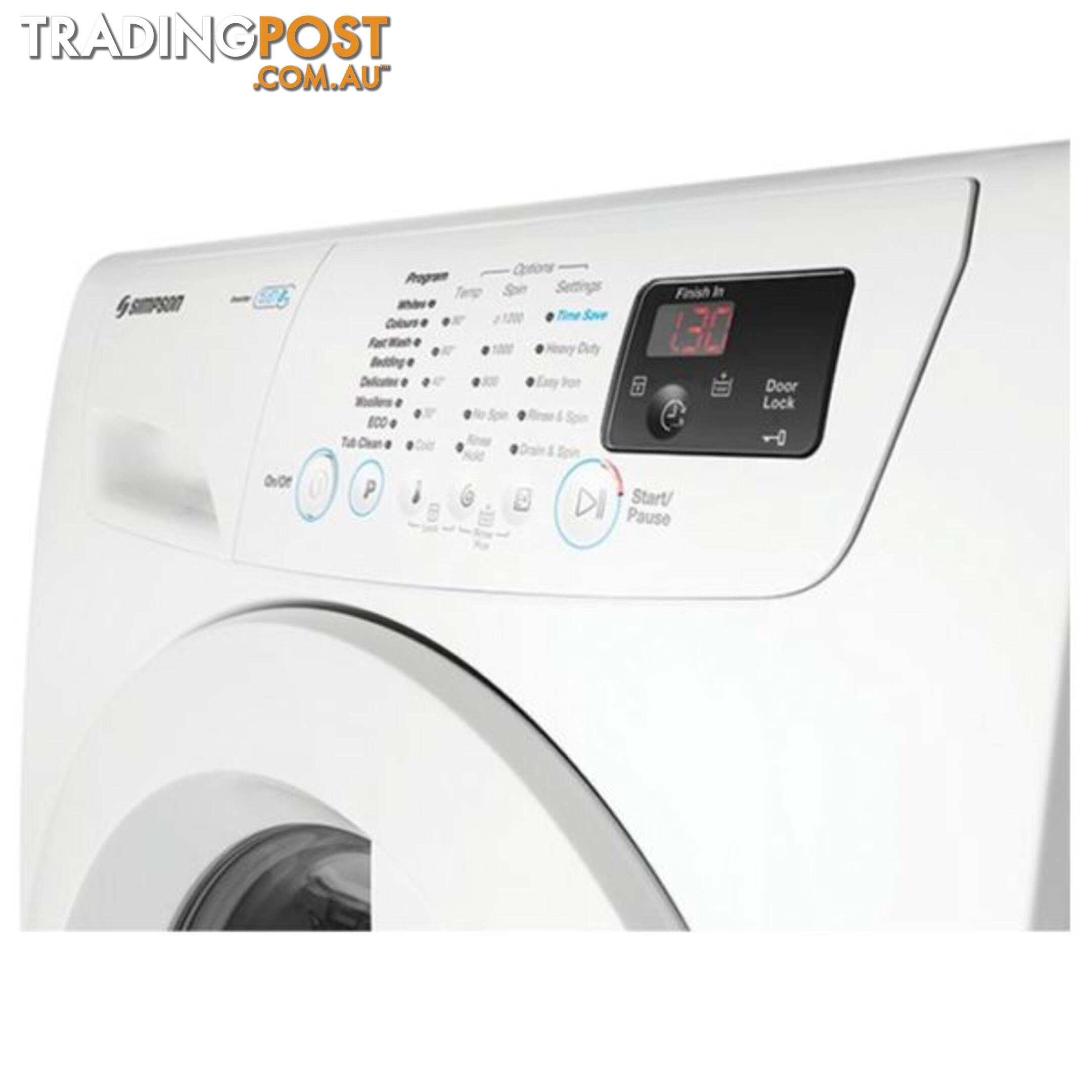 Simpson 8kg Front Load Washer 1200RPM Spin - Model: SWF12843