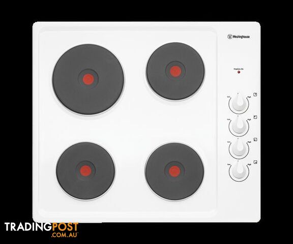 Westinghouse 60cm White Solid Element Electric Cooktop – WHS642WA