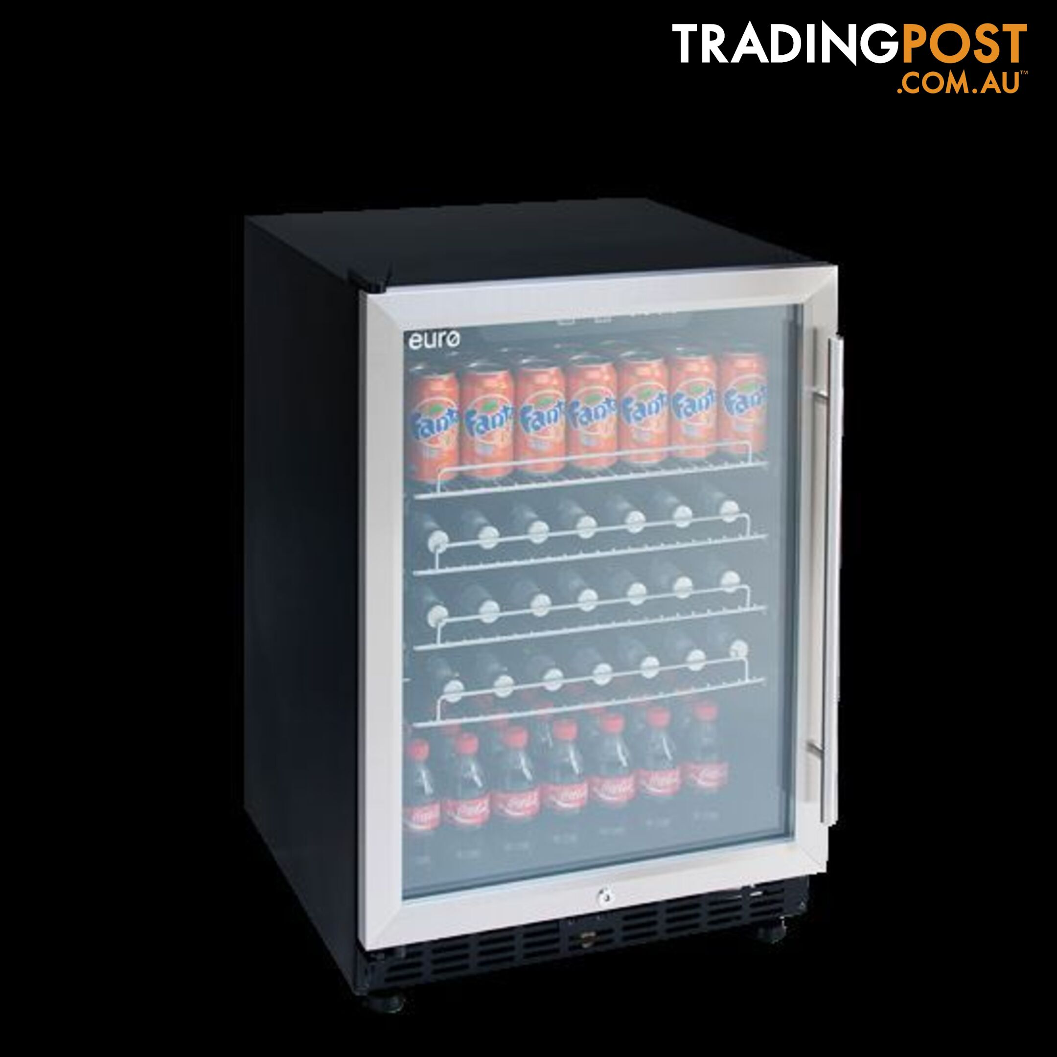 Euro 154 Litre Glass Door SSteel Beverage Fridge – EBC600SX1