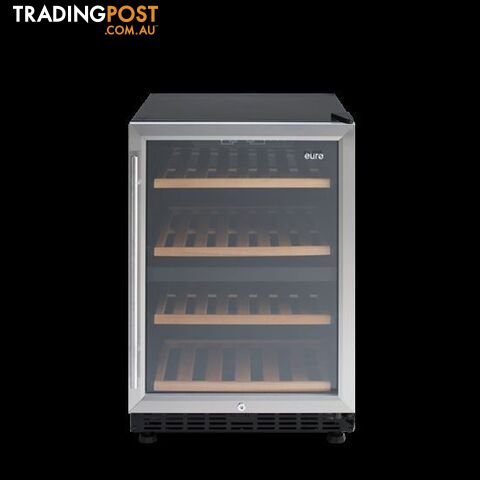 Euro 154 Litre SSteel Dual Zone 46 Bottle Wine Fridge – E150WSCS1