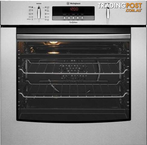 Westinghouse 60cm White Pyrolytic Wall / Underbench Oven POR881W